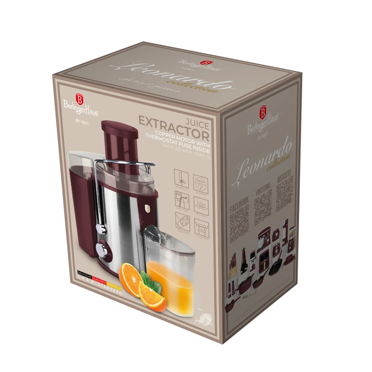 Berlinger Haus Gyümölcsfacsaró gép (500 W) – 7. kép