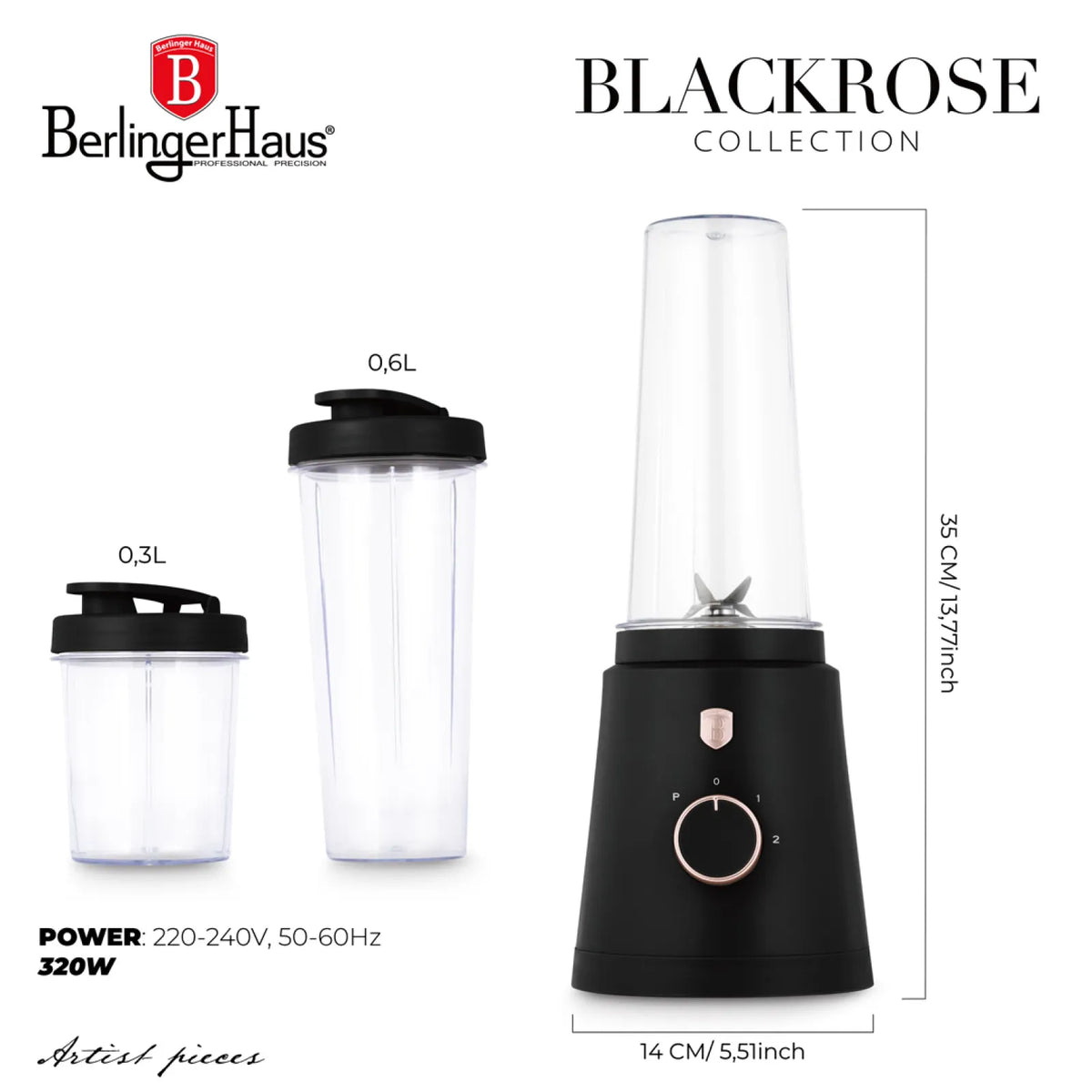 Berlinger Haus Smoothie készítő (320 W) – 12. kép