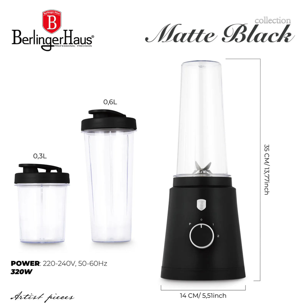 Berlinger Haus Smoothie készítő (320 W) – 11. kép