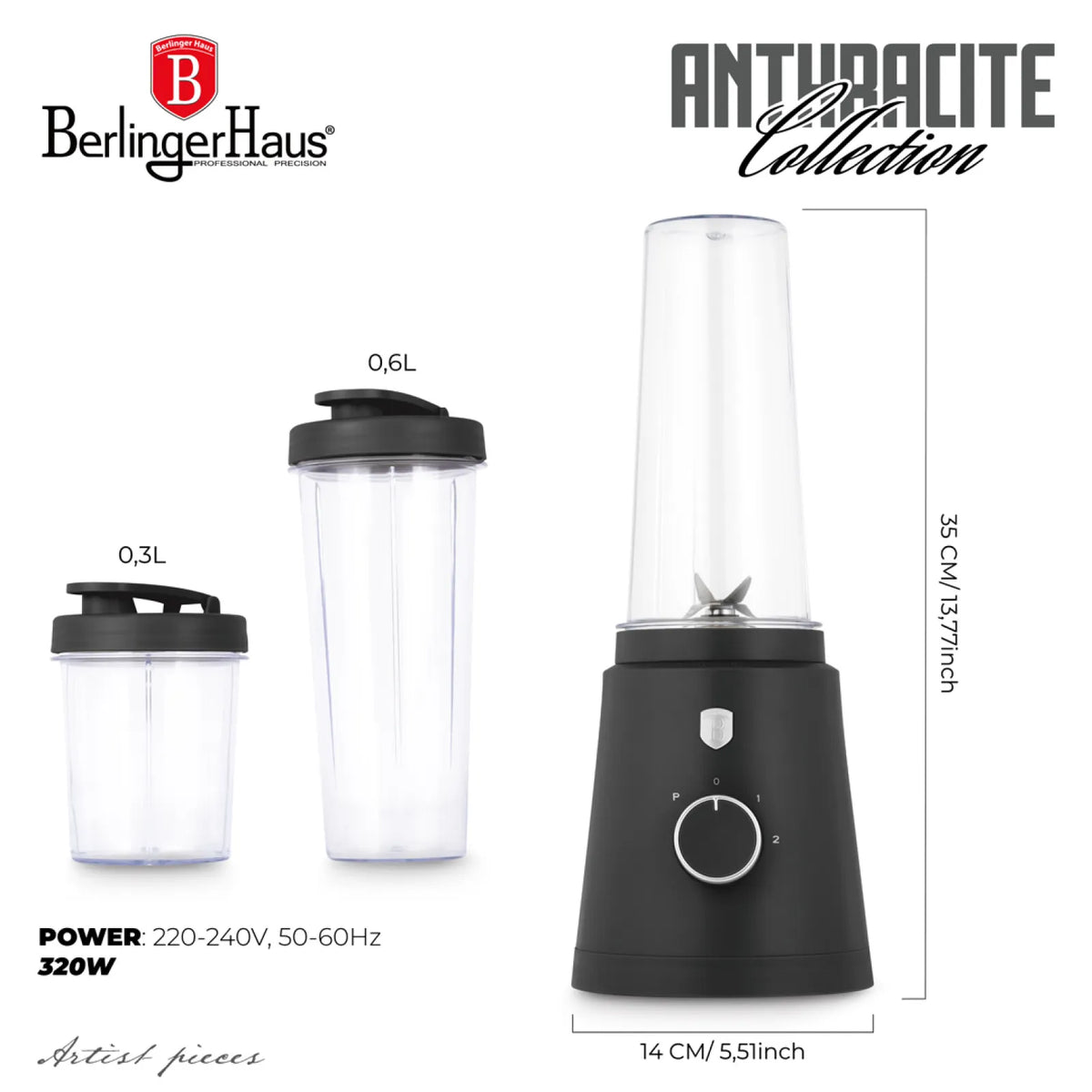 Berlinger Haus Smoothie készítő (320 W) – 12. kép