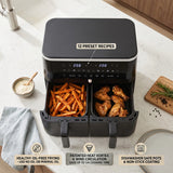 Berlinger Haus Dupla AirFryer átlátszó ablakokkal (4.5+4.5L) – 6. kép