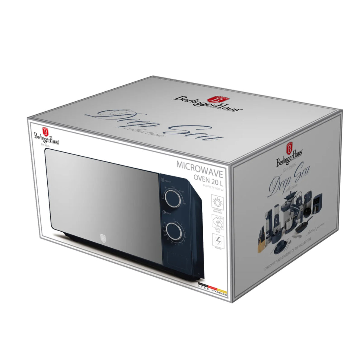 Berlinger Haus Mechanikus mikrohullámú sütő (20 L) – 2. kép