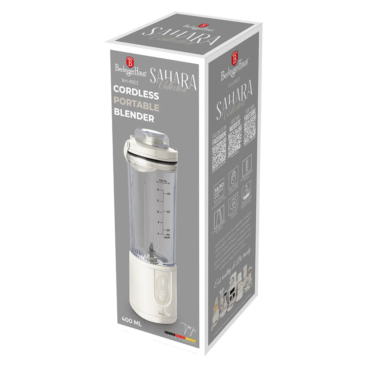 Berlinger Haus Vezeték nélküli hordozható turmixgép (110 W) – 4. kép