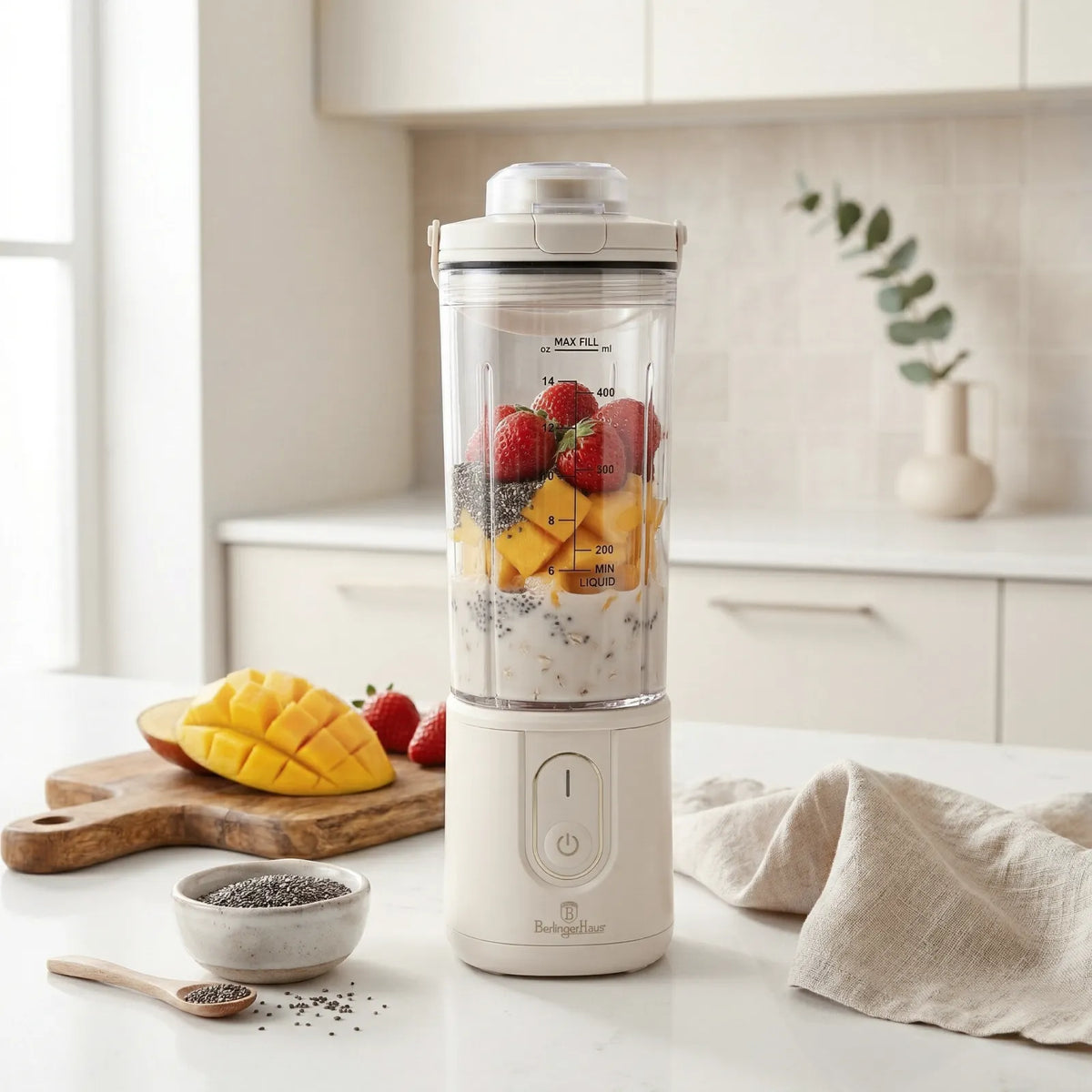 Berlinger Haus Vezeték nélküli hordozható turmixgép (110 W) – 10. kép