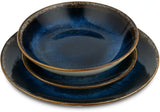 Berlinger Haus 18 részes porcelán étkészlet Deep Sea matt kék