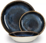 Berlinger Haus 18 részes porcelán étkészlet Deep Sea matt kék
