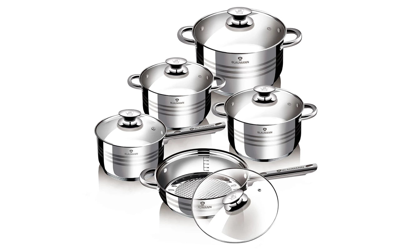 Blaumann Gourmet Line Jumbo 10 db-os INOX edénykészlet BL-1637