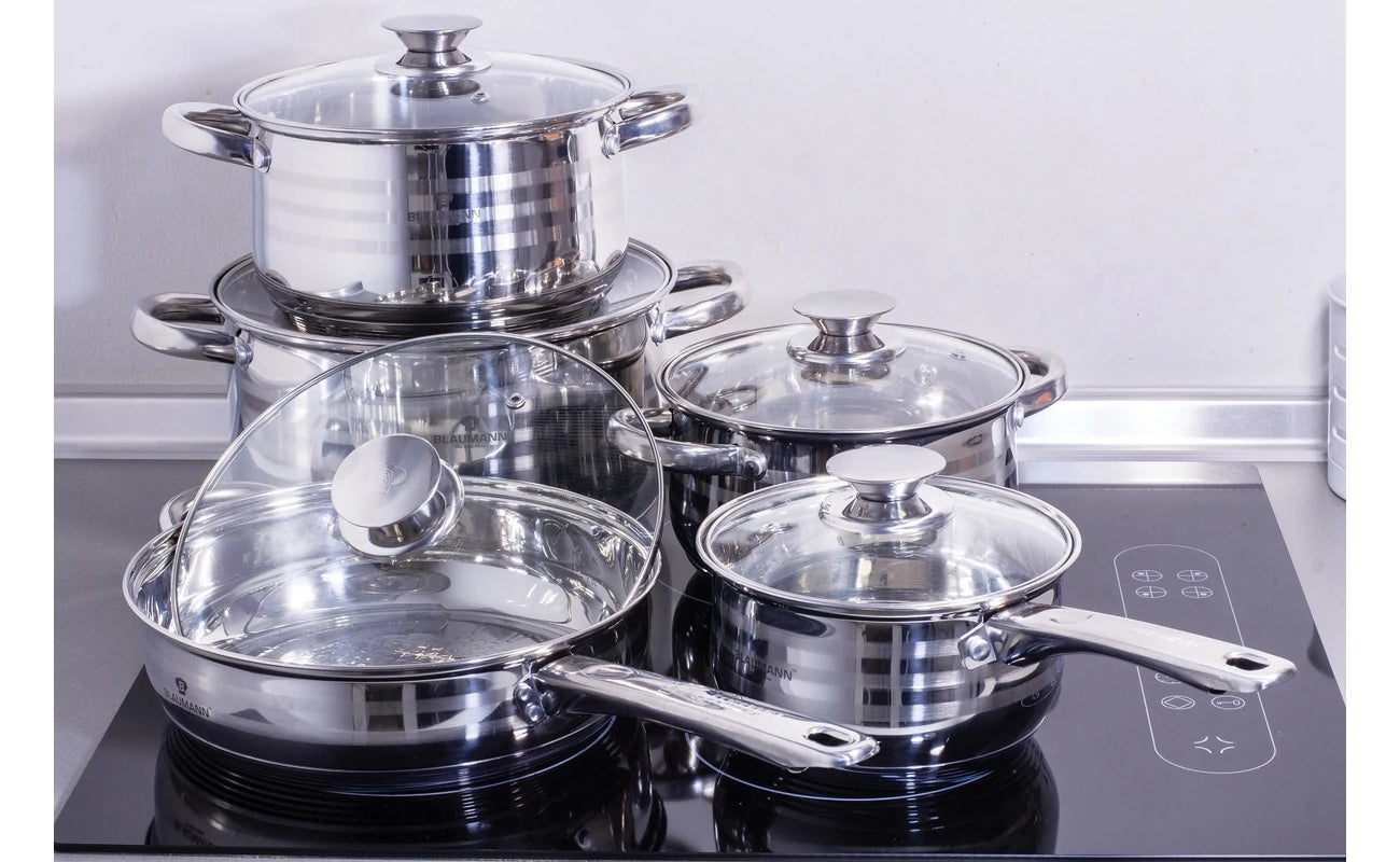 Blaumann Gourmet Line Jumbo 10 db-os INOX edénykészlet BL-1637