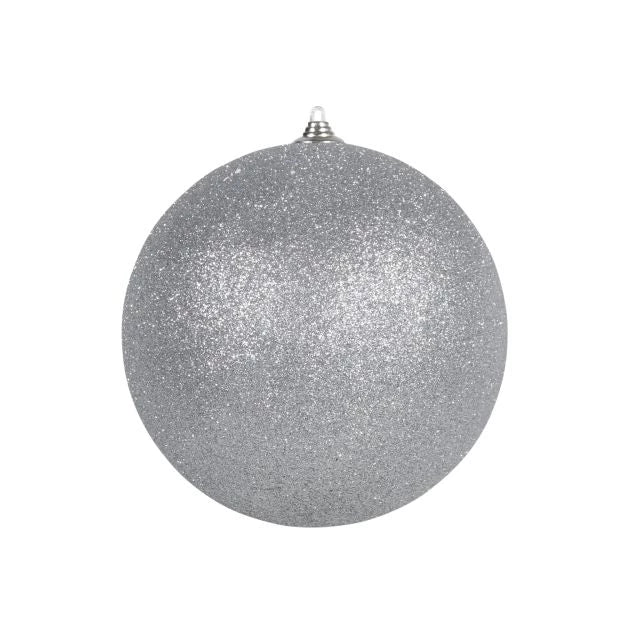 Óriás karácsonyi gömb 25 cm ezüst glitteres