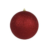 Óriás karácsonyi gömb 25 cm piros glitteres
