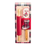 Karácsonyi spatula sodrófa és süti formázó ajándék szett Vintage Toys
