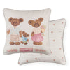 Pamut díszpárna töltelékkel 40x40 cm Sweet Bear macicsalád