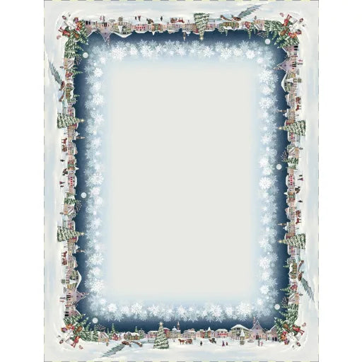 Frosty karácsonyi hóemberes asztalterítő, 137x240 cm, ezüst lurex