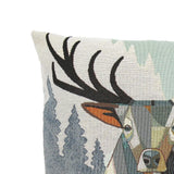 Modern szarvas díszpárna huzat, gobelin – 45 x 45 cm