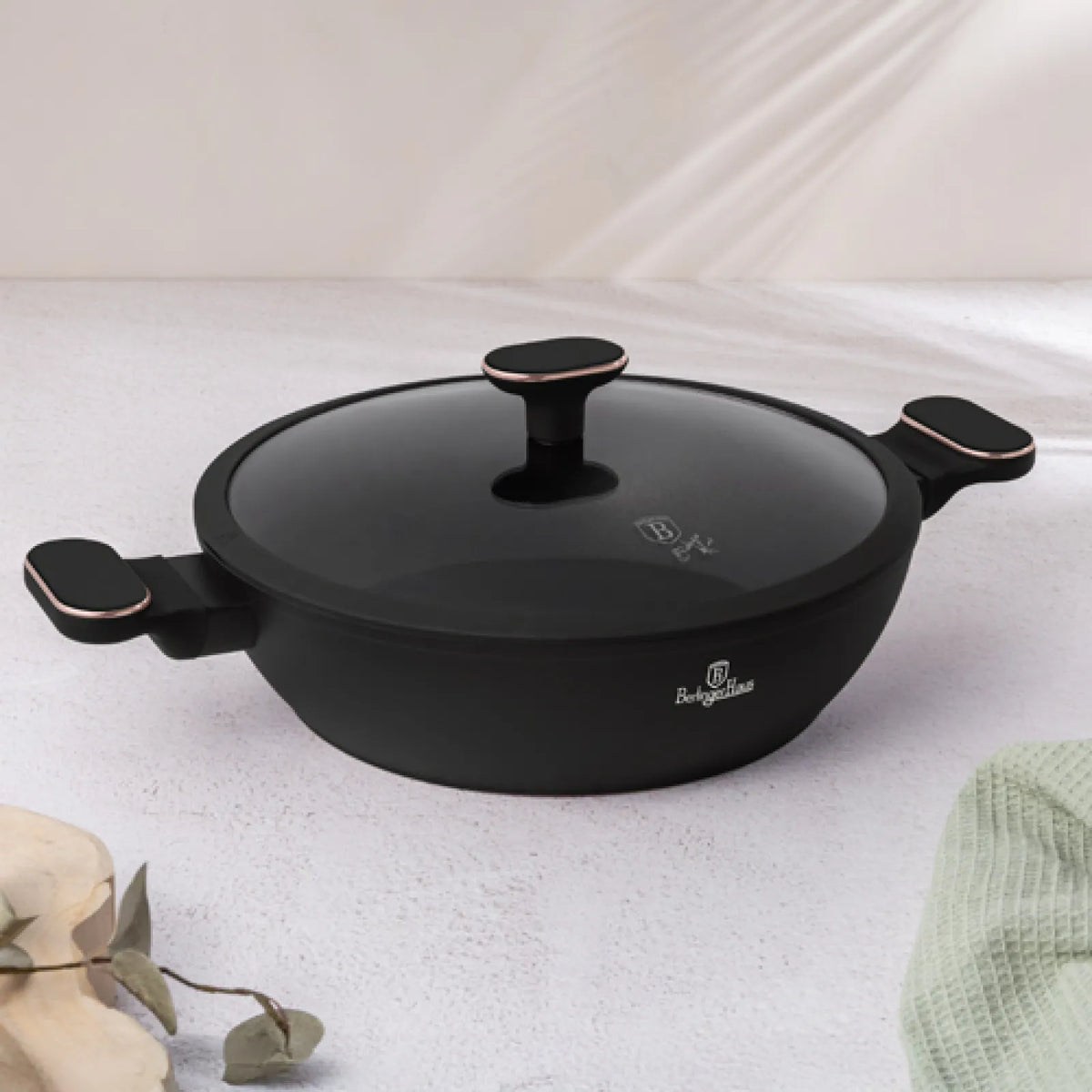 Berlinger Haus Alacsony lábas fedővel (3.8 L) – 4. kép