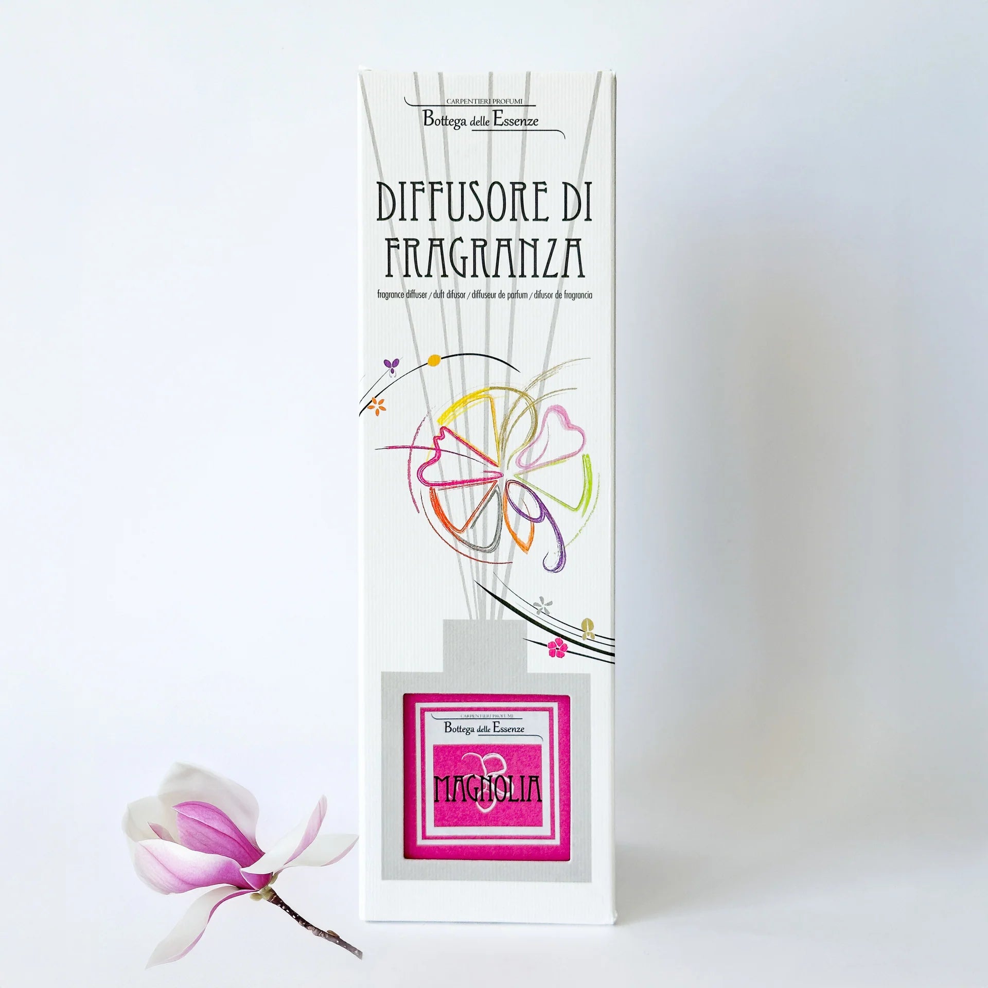Illat diffúzor 100 ml – Magnólia Rattanpálcás Szobaillatosító