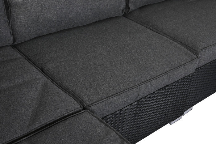 Prémium 7 részes polyrattan kerti bútor szett