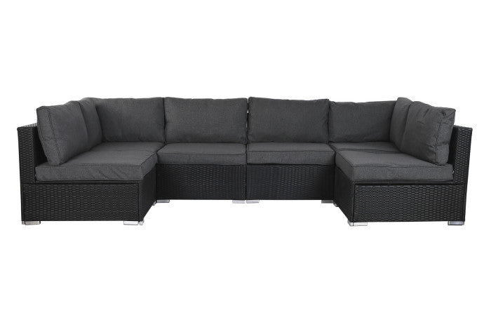 Prémium 7 részes polyrattan kerti bútor szett