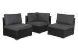 Prémium 7 részes polyrattan kerti bútor szett