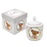 Porcelán cukorka tartó 350 ml macis Sweet Bear díszdobozban