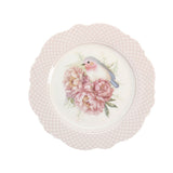 Vintage Porcelán desszertes tányér szett 2 db-os 20 cm Fiorira díszdobozzal