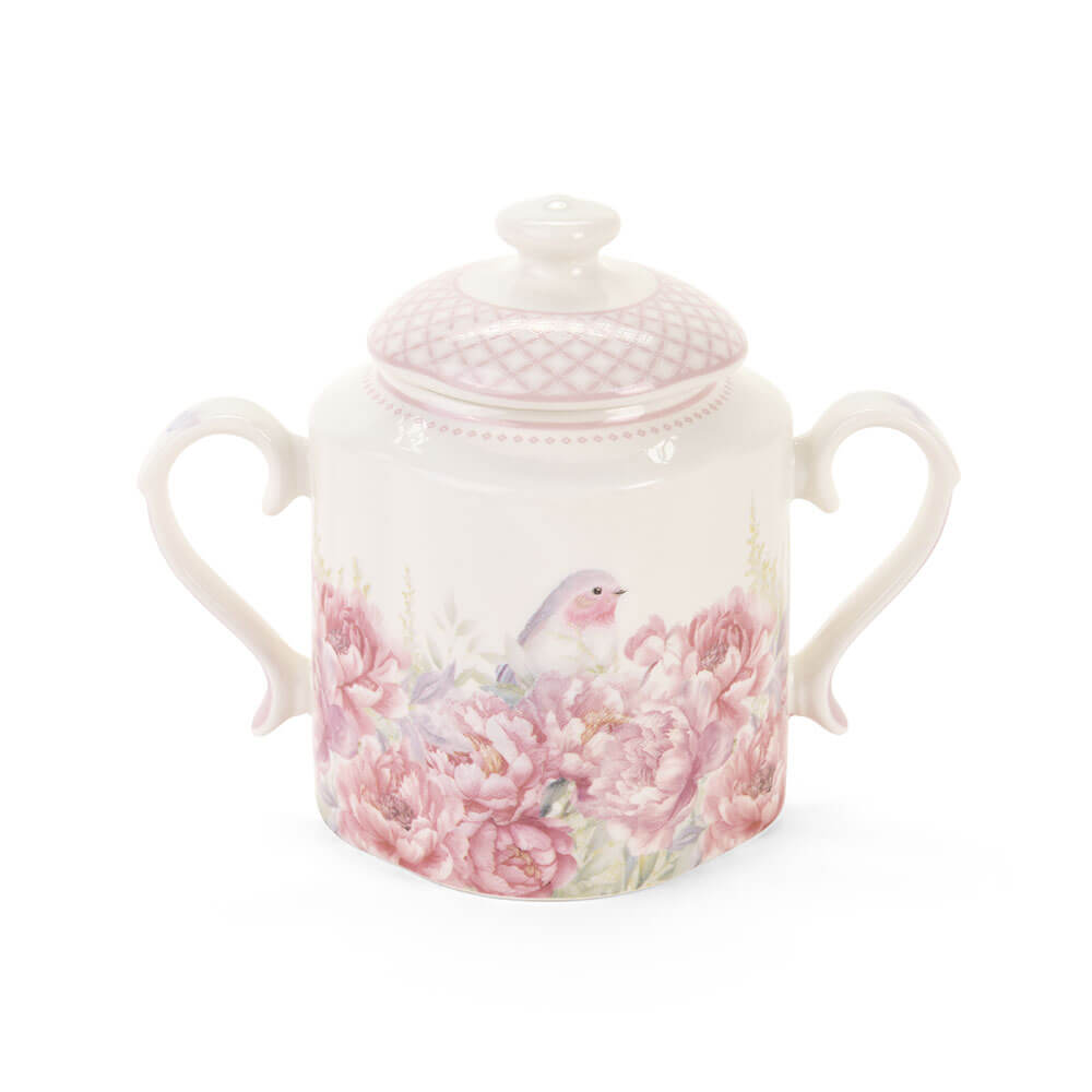 Porcelán cukortartó 210 ml Fiorira díszdobozzal virágos