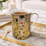 Porcelán bögre 300 ml Klimt A Csók díszdobozban