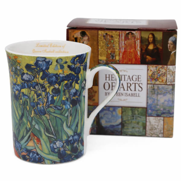 Porcelán bögre 300 ml - díszdobozos Van Gogh Íriszek