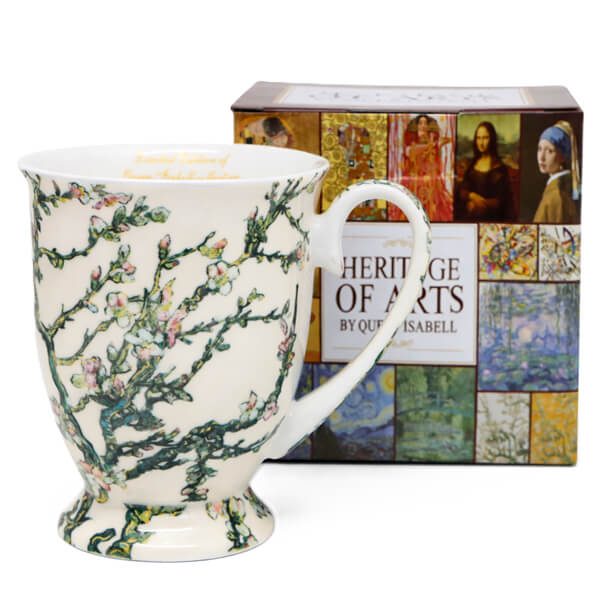 Porcelán bögre 300 ml - díszdobozos Van Gogh Mandulavirágzás
