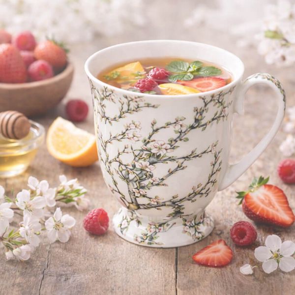 Porcelán bögre 300 ml - díszdobozos Van Gogh Mandulavirágzás