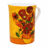 Porcelán bögre 300 ml - papír csomagolásban Van Gogh Napraforgók