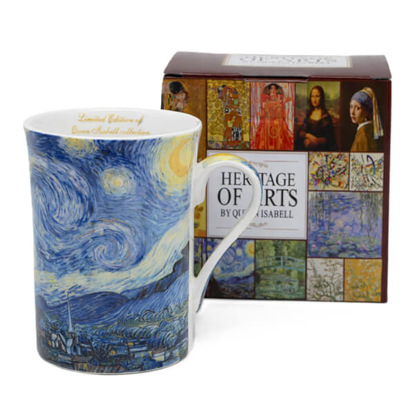 Porcelán bögre 300 ml - díszdobozos Van Gogh Csillagos éj