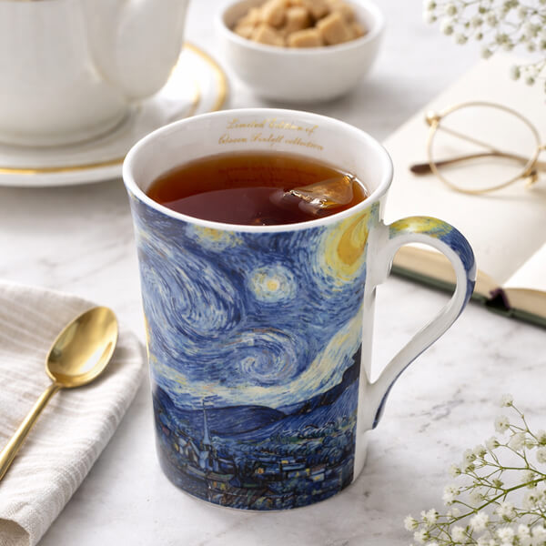 Porcelán bögre 300 ml - díszdobozos Van Gogh Csillagos éj