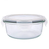 Hermetikusan zárható üveg ételtárolódoboz műanyag tetővel - 400 ml - 13,5x6,3 cm