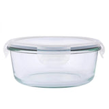 Hermetikusan zárható üveg ételtárolódoboz műanyag tetővel - 950 ml - 18x7,7 cm
