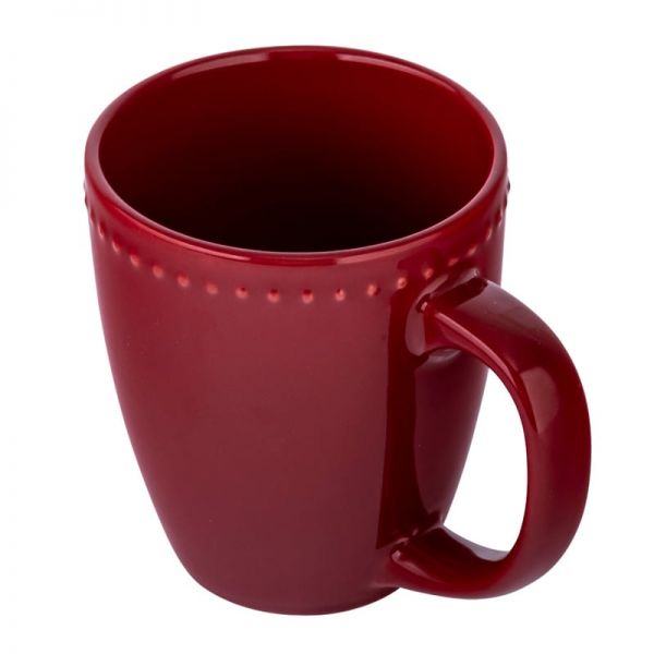 Karácsonyi porcelán bögre piros nagyméretű - 500 ml