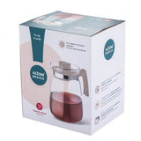 Üveg teáskanna szűrős tetővel - 1500 ml - taupe