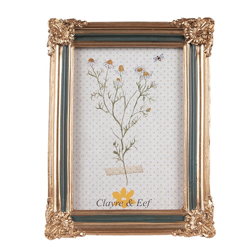 Képkeret Antikolt arany sarok díszes képkeret 10x15 cm