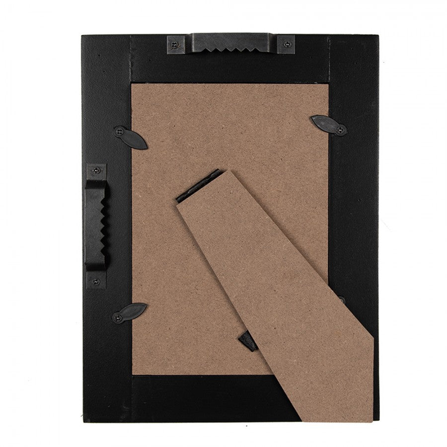 Képkeret Antikolt fekete barna képkeret 10x15 cm