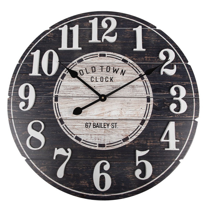 Falióra Antikolt nagyméretű Falióra Old Town Clock