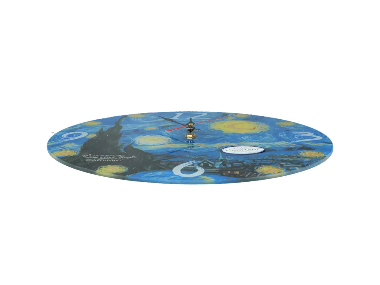 Üveg falióra 30 cm Van Gogh Csillagos éj díszdobozban