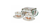 Karácsonyfás porcelán bögre 360 ml házikó díszcsomagolásban