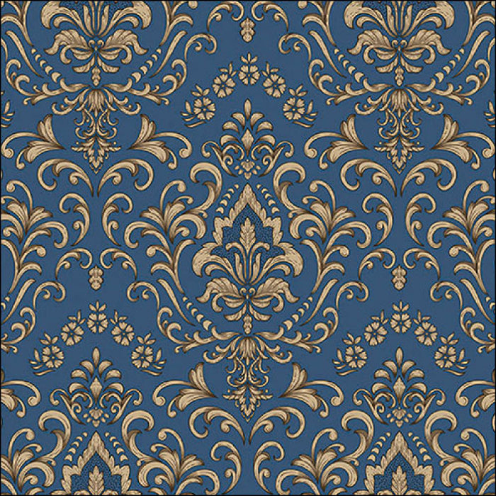 Szalvéta Baroque ornament kék papírszalvéta 33x33 cm 20 db-os