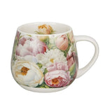 Bazsarózsás porcelán öblös bögre – 430 ml – díszdobozban