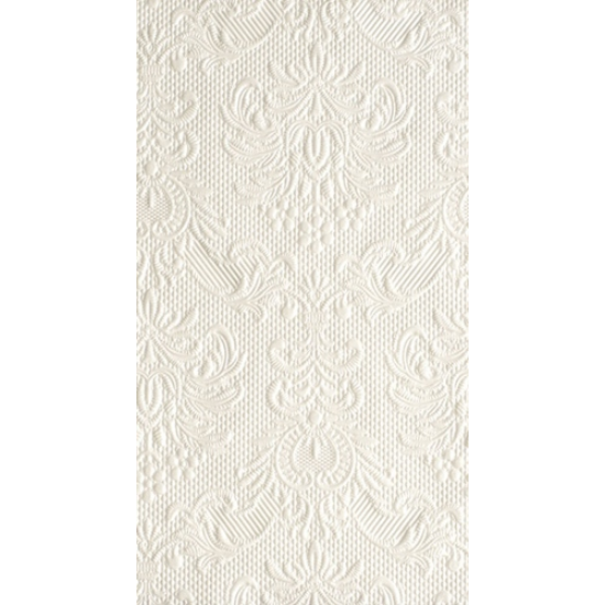 Elegance pearl white dombornyomott papírszalvéta 33x40 cm 12 db-os