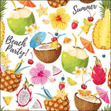 Szalvéta Beach party papírszalvéta 33x33 cm 20 db-os