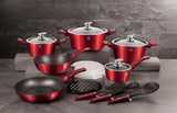 Berlinger Haus 18 részes edénykészlet Metallic Line Burgundy Edition