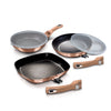 Berlinger Haus 3+2 részes serpenyő szett levehető nyéllel Metallic Line Rose Gold Edition
