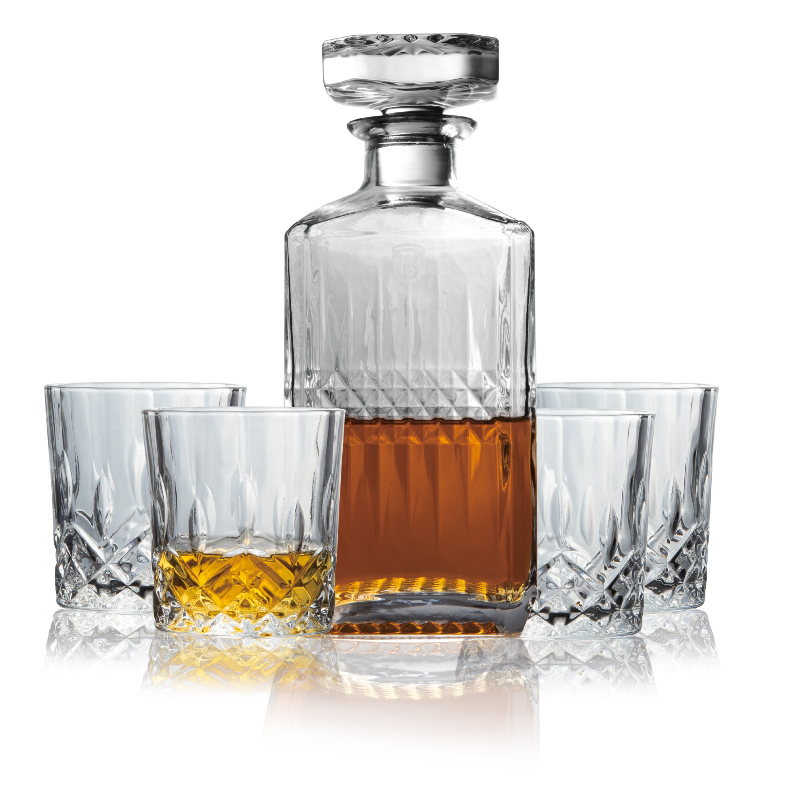 Berlinger Haus 5 részes Kristályüveg Whisky készlet Black Rose Collection