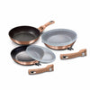 Berlinger Haus 5 részes serpenyő szett levehető nyéllel Metallic Line Rose Gold Edition